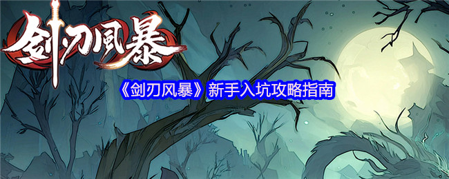剑刃风暴攻略-新手入坑攻略指南